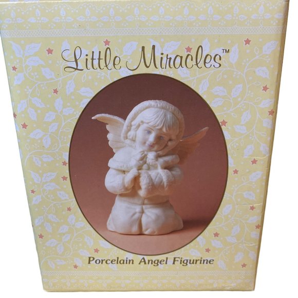 Little miracles Angel Russ Christmas Figurine Girl Porcelain Ceramic Collectible - Picture 10 of 14